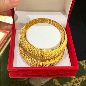 22k followersElegant Gold Bangles